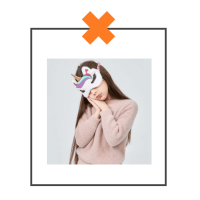 Slaapmasker Unicorn glitter roze/wit